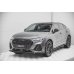 Накладка сплиттер на передний бампер на Q3 F3 Sportback S-Line